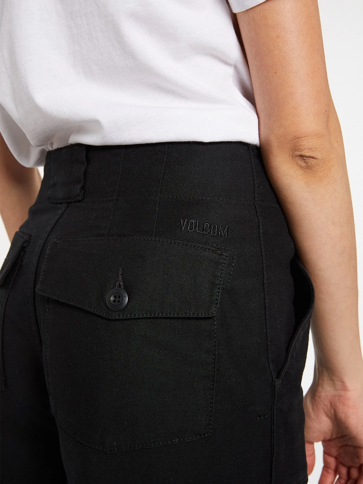 Army Whaler Wide Leg Pant - BLACK