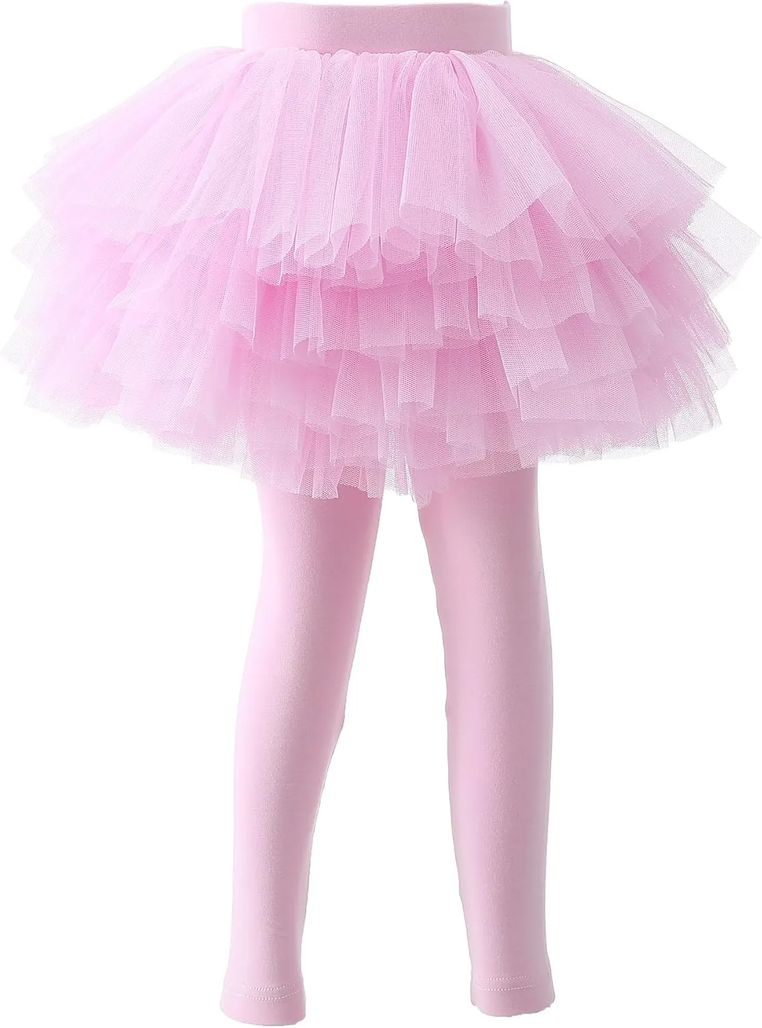 Baby Toddler Girls' Tutu Leggings Tulle Ruffle Skirted Pants 2-6T