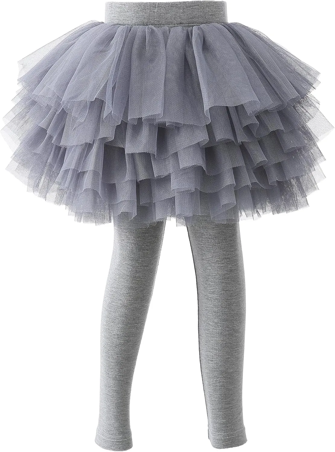 Baby Toddler Girls' Tutu Leggings Tulle Ruffle Skirted Pants 2-6T