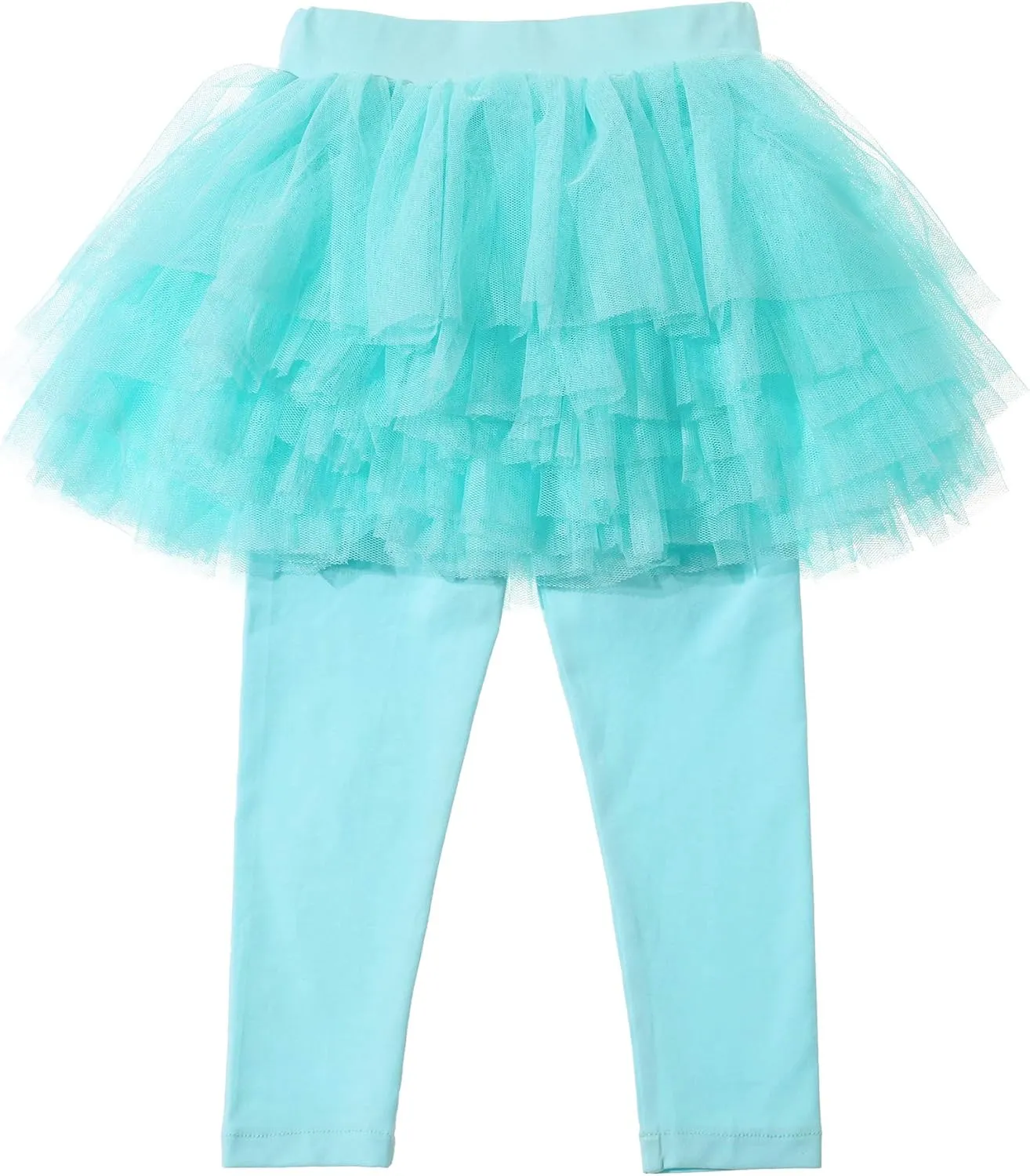 Baby Toddler Girls' Tutu Leggings Tulle Ruffle Skirted Pants 2-6T
