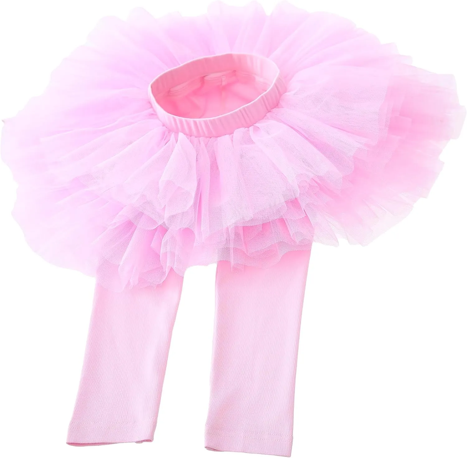 Baby Toddler Girls' Tutu Leggings Tulle Ruffle Skirted Pants 2-6T