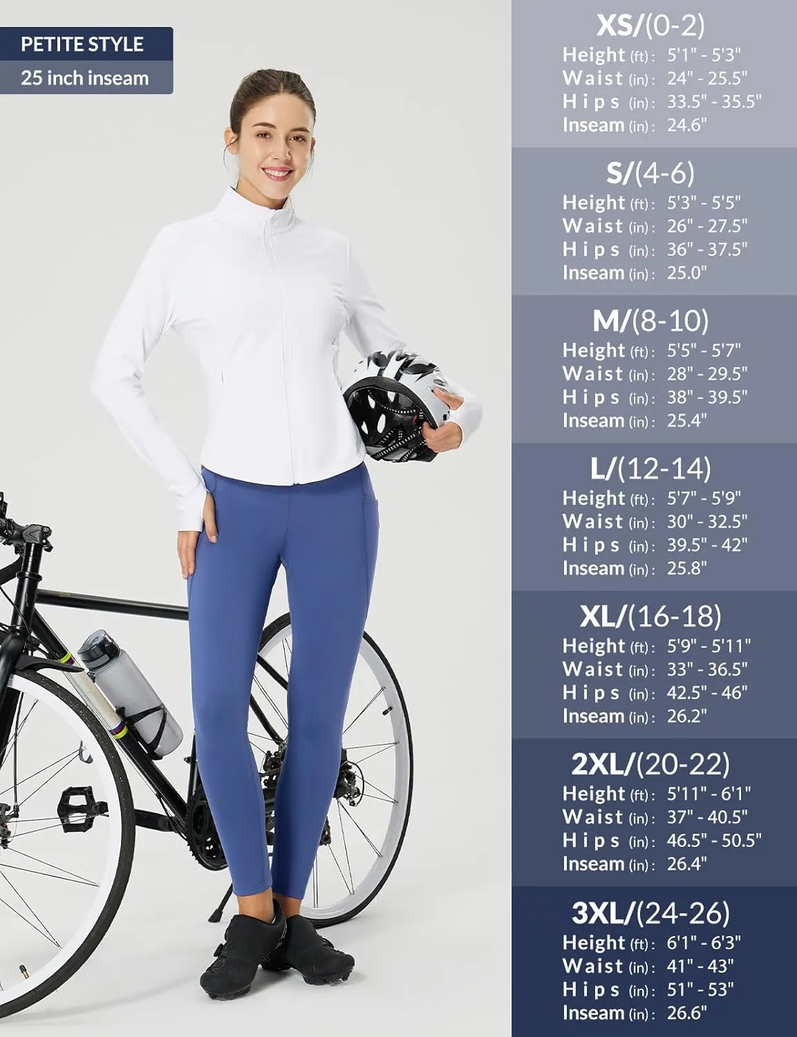 baleaf 25''/30'' Women's Fleece Lined Leggings Water Resistant High Waist Winter Running Hiking Pants Zipper Pockets