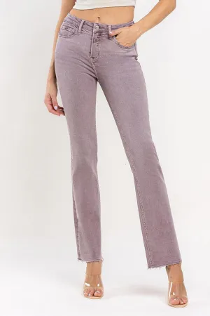 Burnt Rose Mid Rise Bootcut Jeans