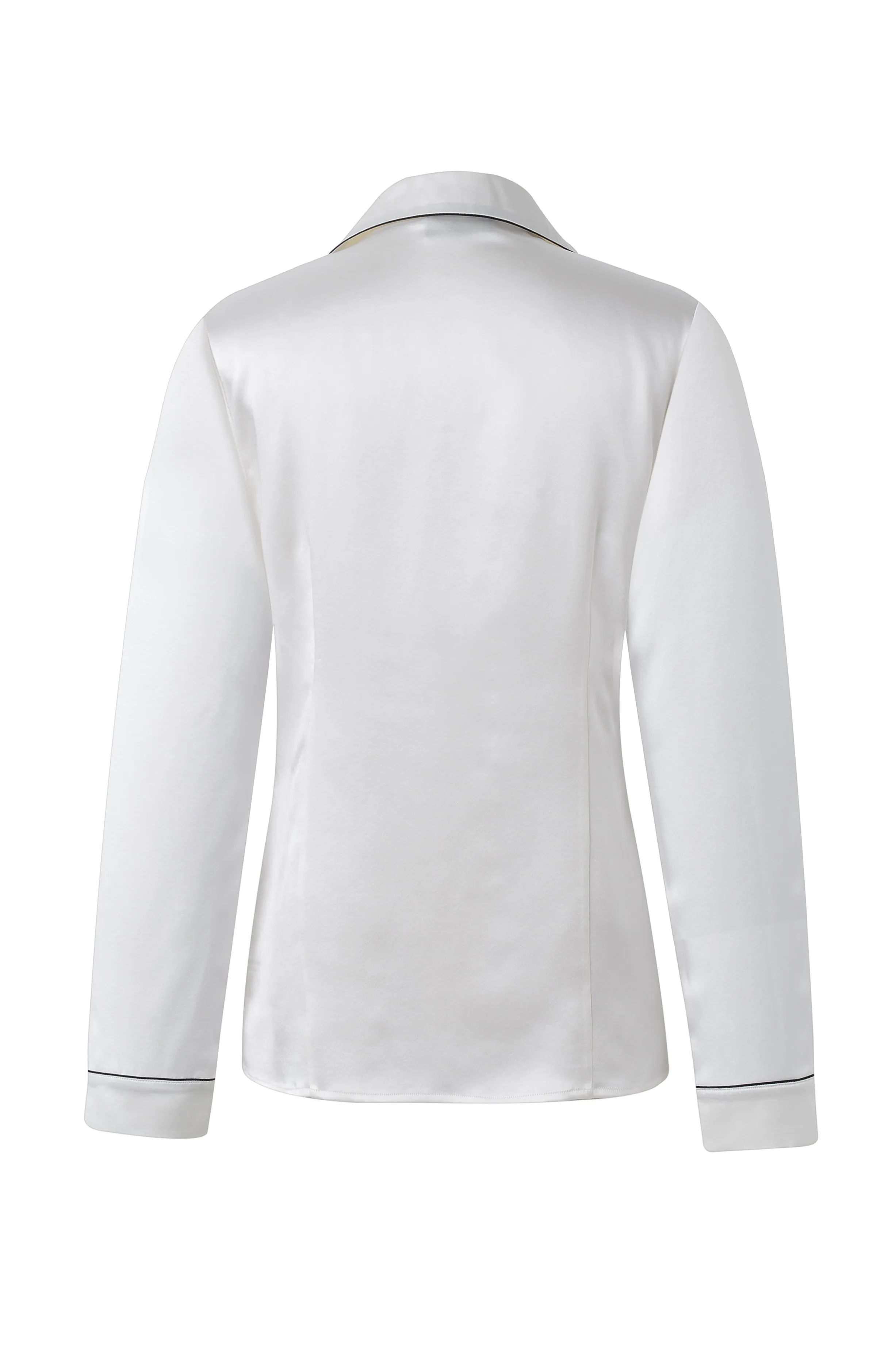 Classic White Silk Pyjama Set