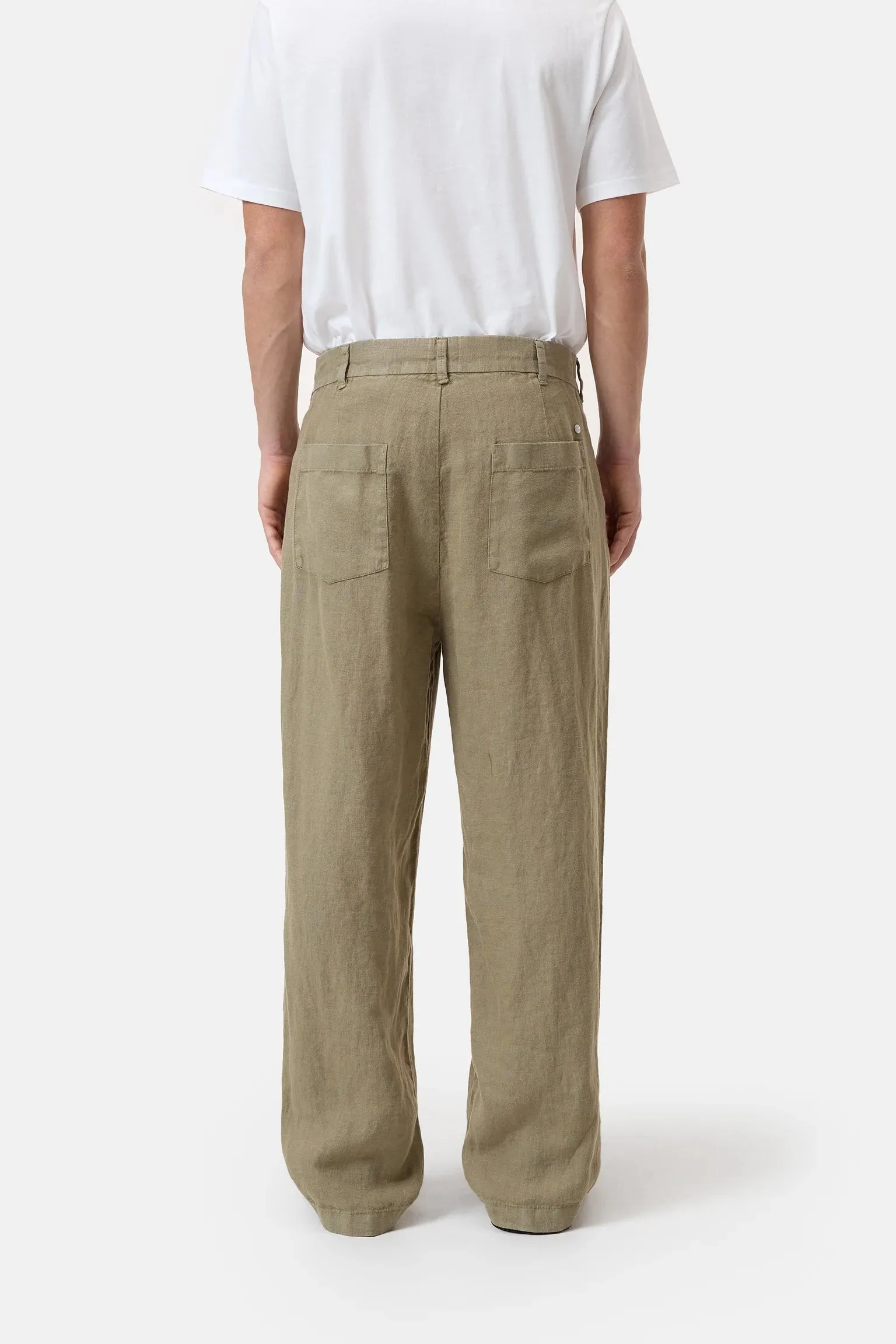 Closed Men's Blomberg Wide Linen - Chino Green