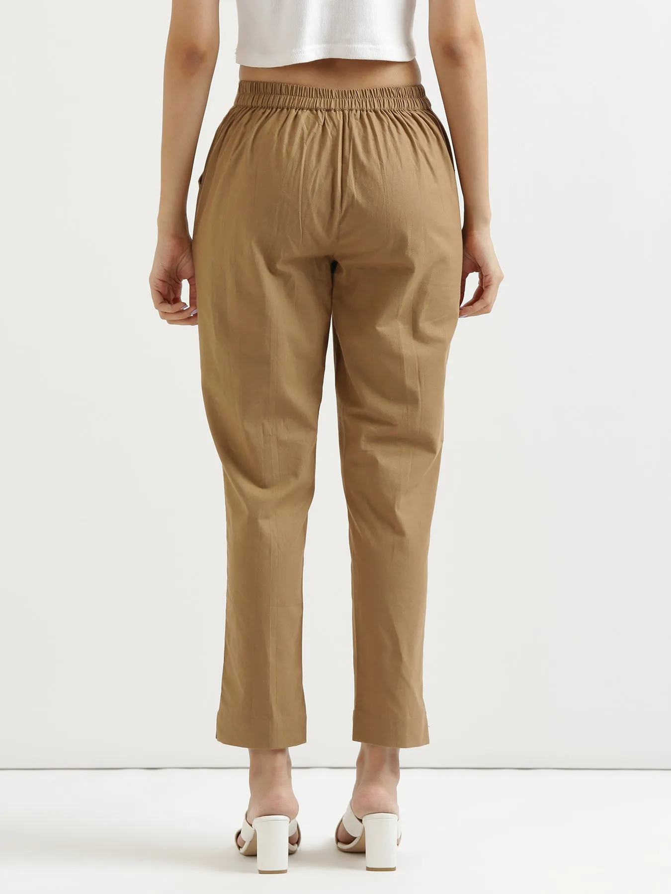 Coffee Brown 100% Cotton Pant