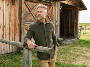 Optimized Corduroy Pearl Snap Shirt by Armadillo