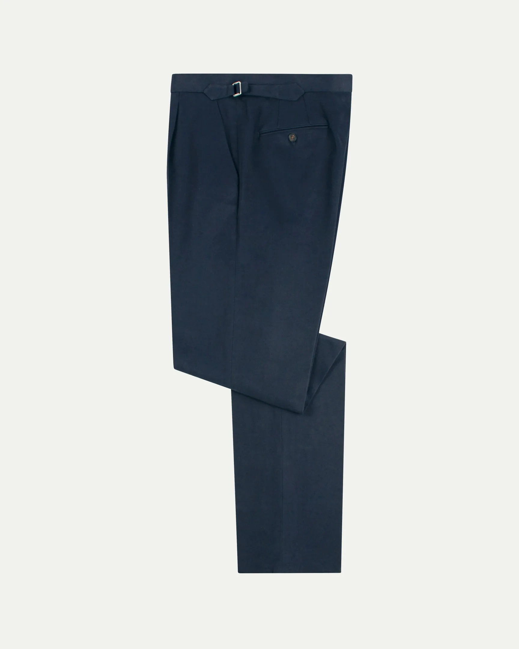 Dark Blue Cotton Drill Trousers