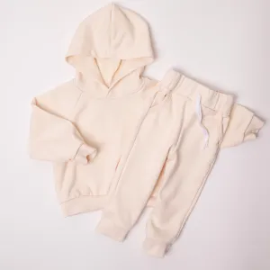 Decker Hooded Set in Cream