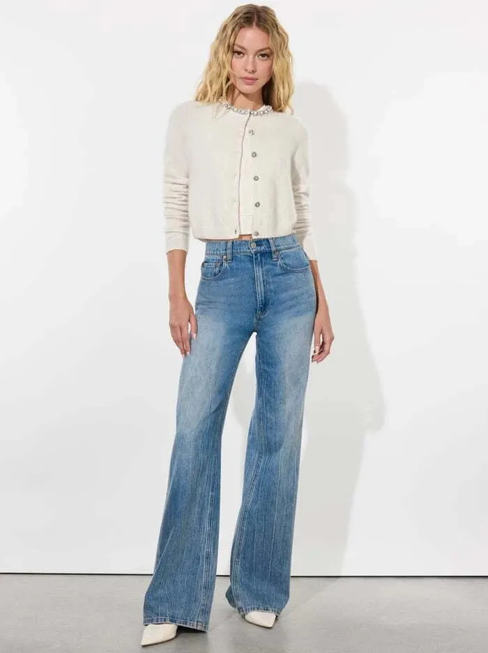 Dollie Embellished Cardigan - Ecru