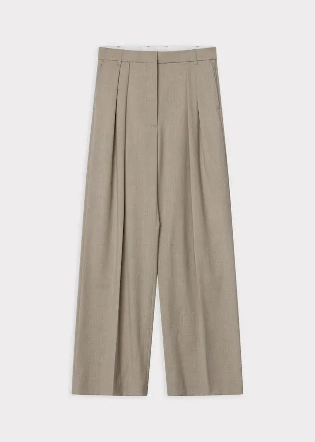 ENZO CLASSIC WOOL BLEND PANT | PETRIFIED OAK MELANGE