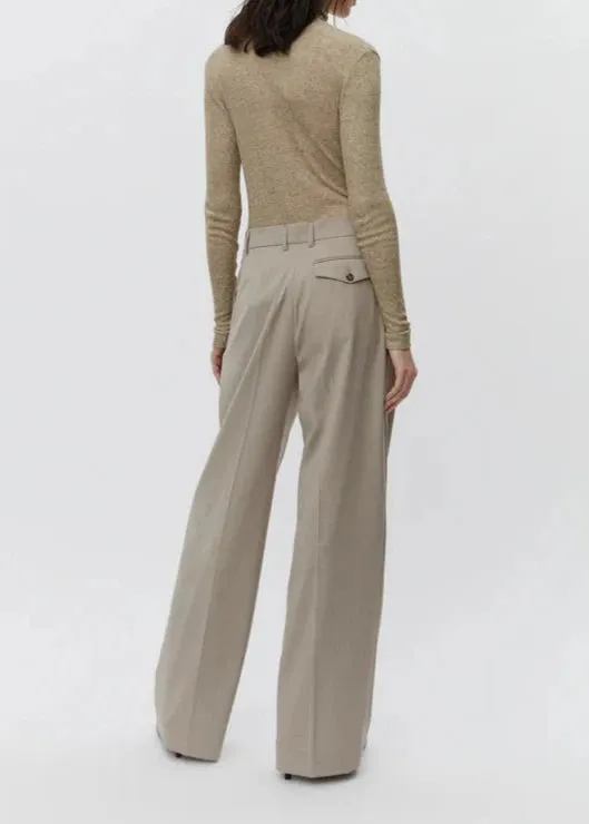 ENZO CLASSIC WOOL BLEND PANT | PETRIFIED OAK MELANGE