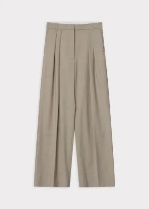 ENZO CLASSIC WOOL BLEND PANT | PETRIFIED OAK MELANGE