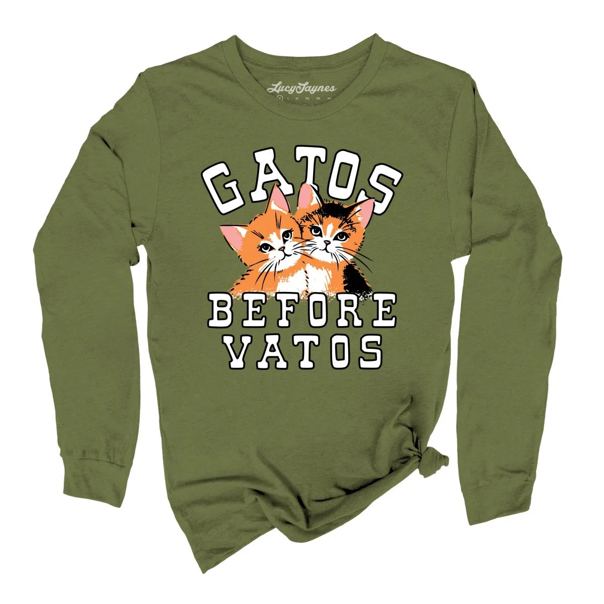 Gatos Before Vatos Long Sleeve Tee