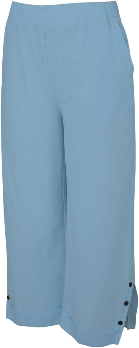 GIERIDUC Linen Pants for Women Flowy Palazzo Pants Bohemian High Waist Wide Leg Trousers Summer Beach Cruise Vacation Outfits