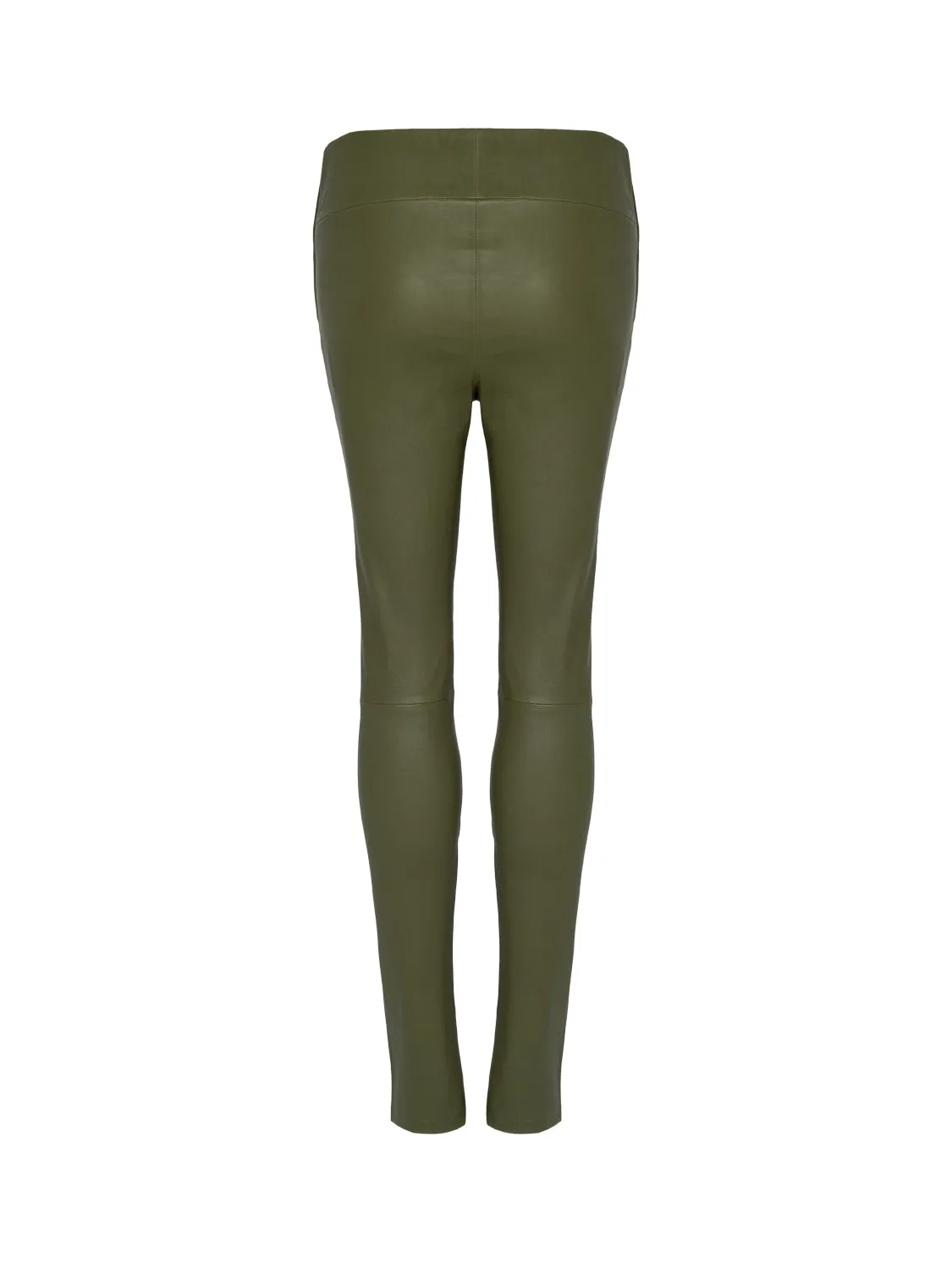 Hoch geschnittene Leder-Leggings Bellenora