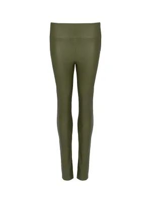 Hoch geschnittene Leder-Leggings Bellenora