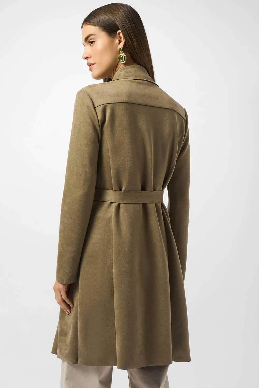Joseph Ribkoff Scuba Suede Straight Coat Jr253252