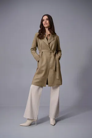 Joseph Ribkoff Scuba Suede Straight Coat Jr253252