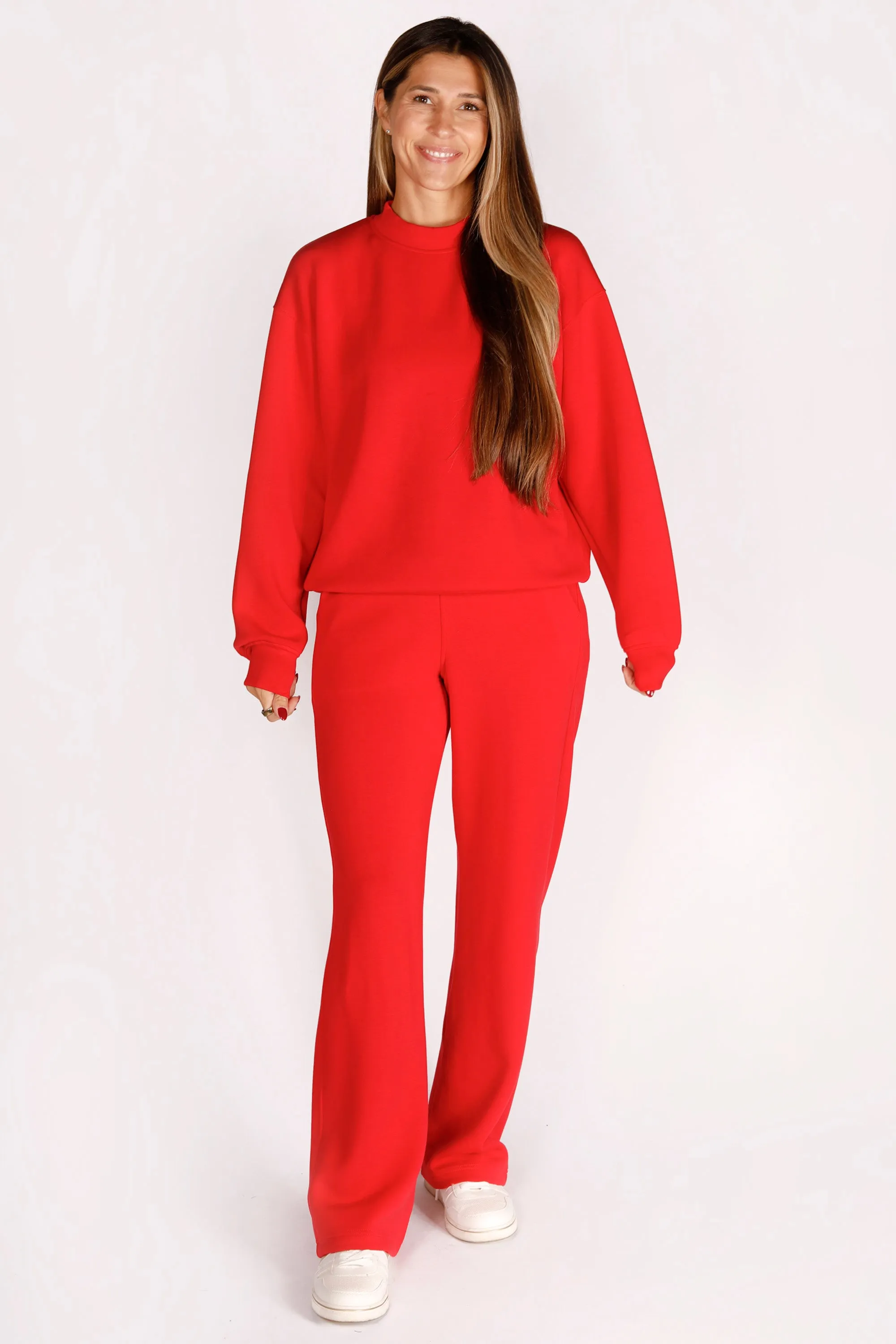 Kelsey Red Straight Leg Pant