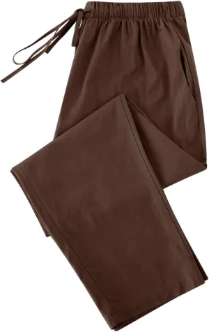 Lmdudan 2025 Women Casual Cotton Linen Pants Lightweight Summer Elastic Waist Beach Pants Plus Size Solid Lounge Long Trouser