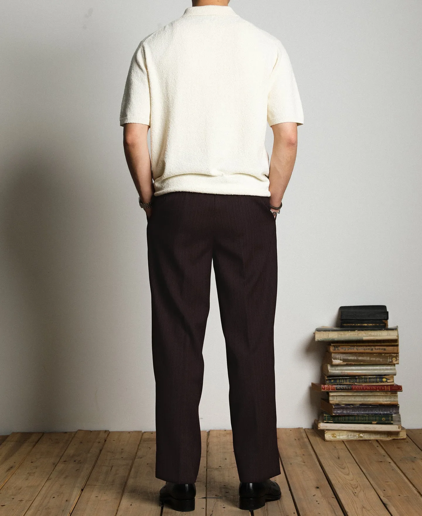 Lot 830 1940s Wool-Blend Two Tuck Slacks
