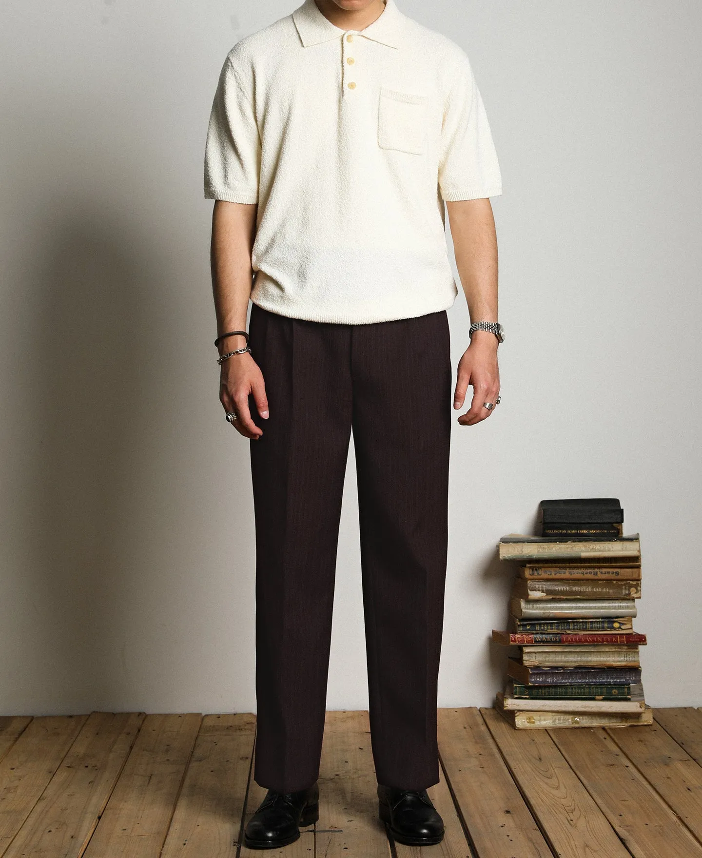 Lot 830 1940s Wool-Blend Two Tuck Slacks