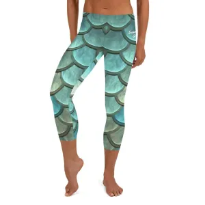 Mermaid Maiden ~ Capri Leggings