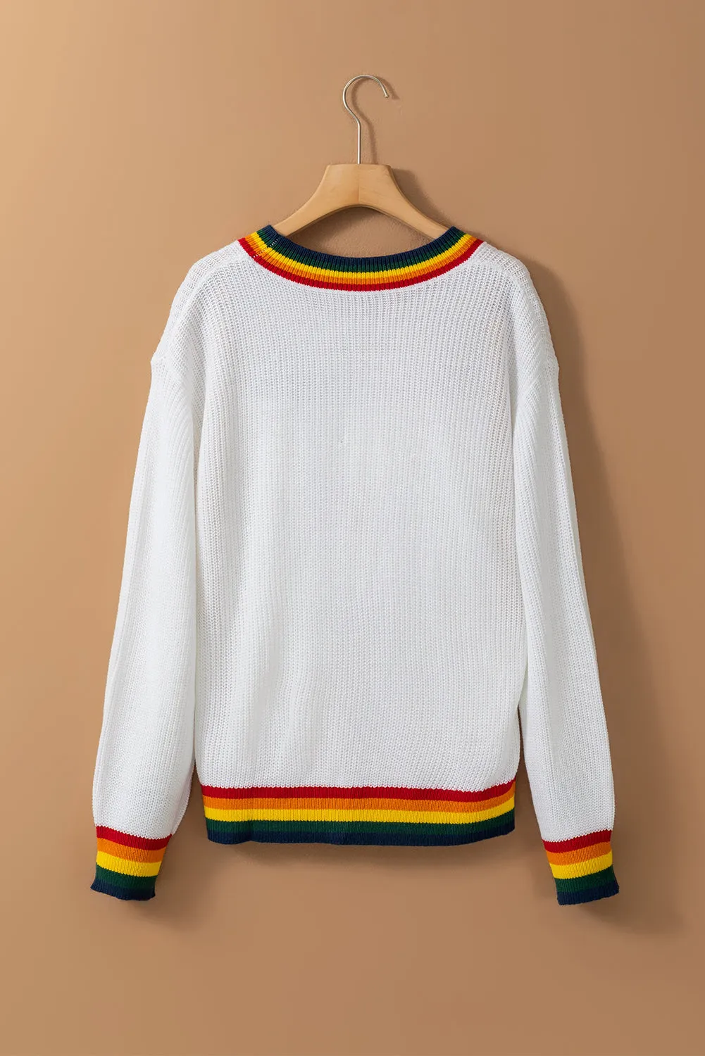 Merry & Bright Colorful Stripes Sweater