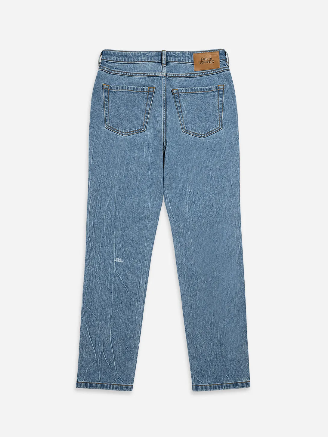Mid Rise Indigo Cigarette Jeans