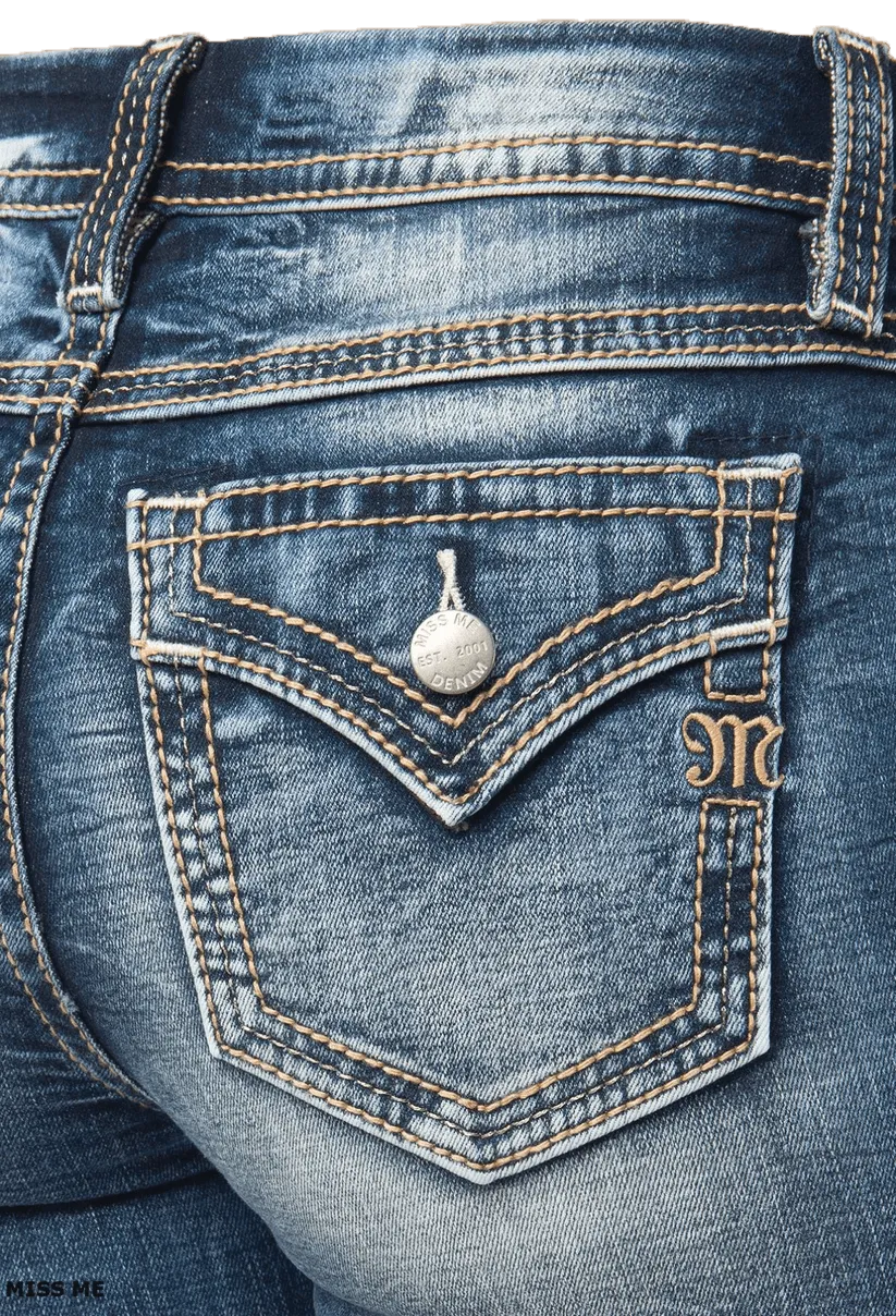 Miss Me Mid Rise Flare Jeans