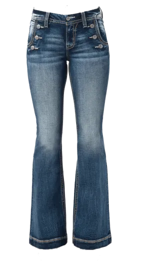 Miss Me Mid Rise Flare Jeans