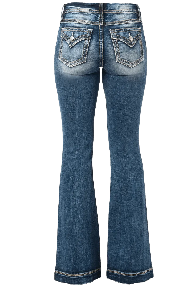 Miss Me Mid Rise Flare Jeans