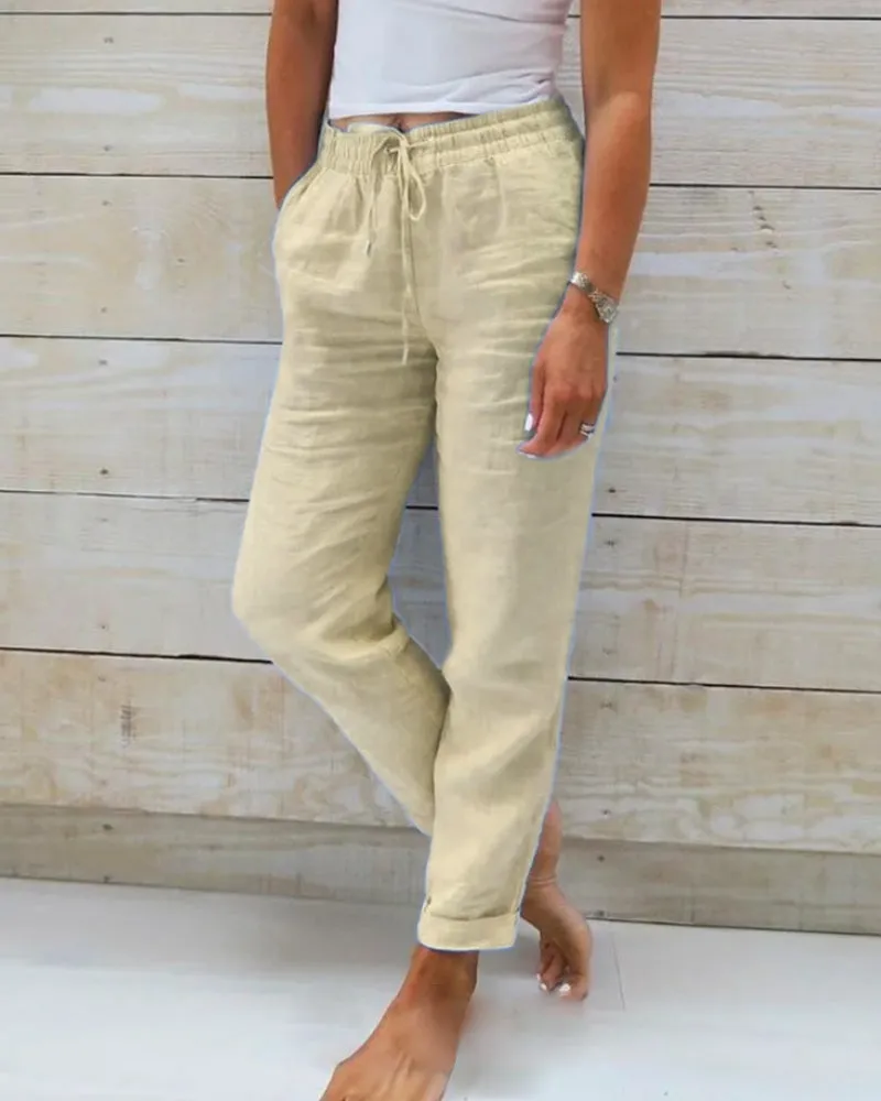 Miya Cotton Elasticated Trousers