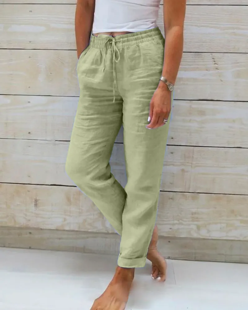 Miya Cotton Elasticated Trousers