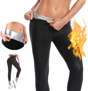 Nano Hertz Sauna Sweat Shapewear Shorts Leggings Pants Workout Weight Loss Lower Body Shaper Sweatsuit Exercise Fitness Women