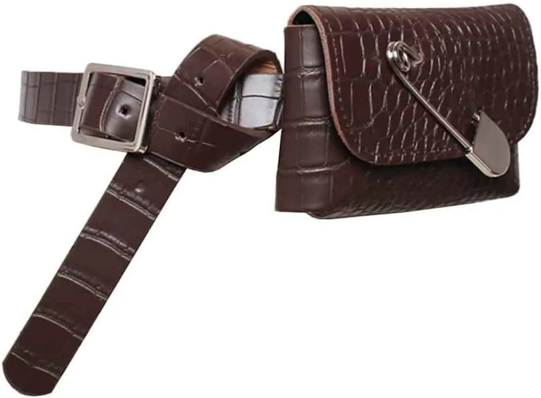 PU Leather Belt Fanny Pack Crocodile Pattern Removable Belt Envelope Waist Purse Waist Pouch Belt Bag