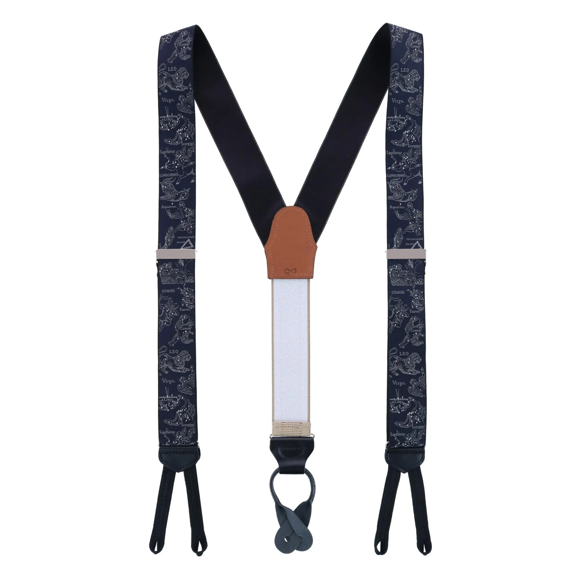 Retro Pattern Constellations Limited Run Silk Braces