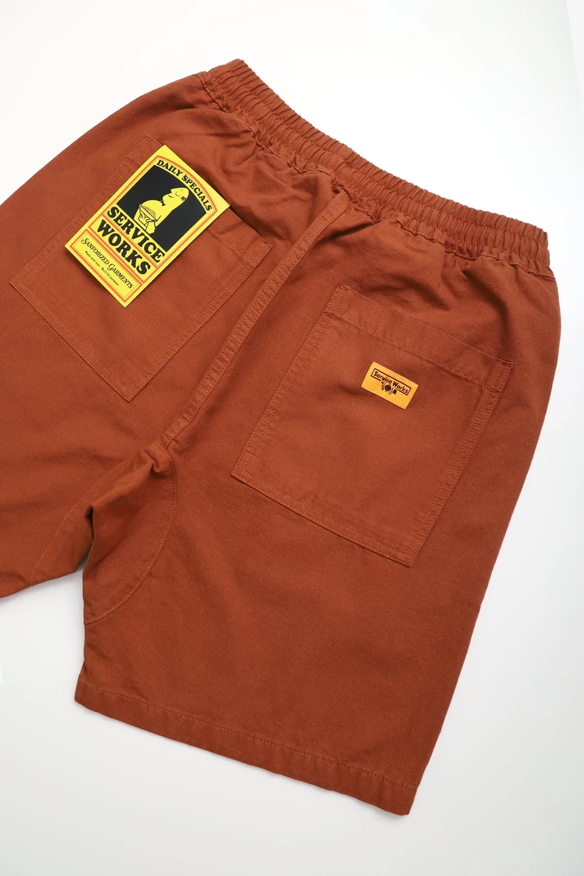 Service Works - Classic Chef Shorts - Terracotta
