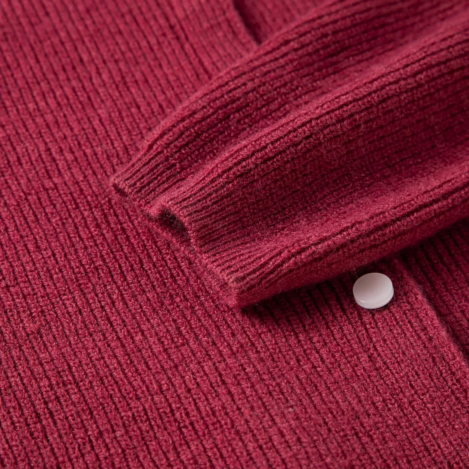 Simple&Opulence Womens Cardigan Button Down Crew Neck Sweater Open Front Long Sleeve Lightweight Knitted Sweaters