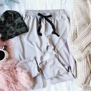 Sweet Cuff Joggers in Taupe