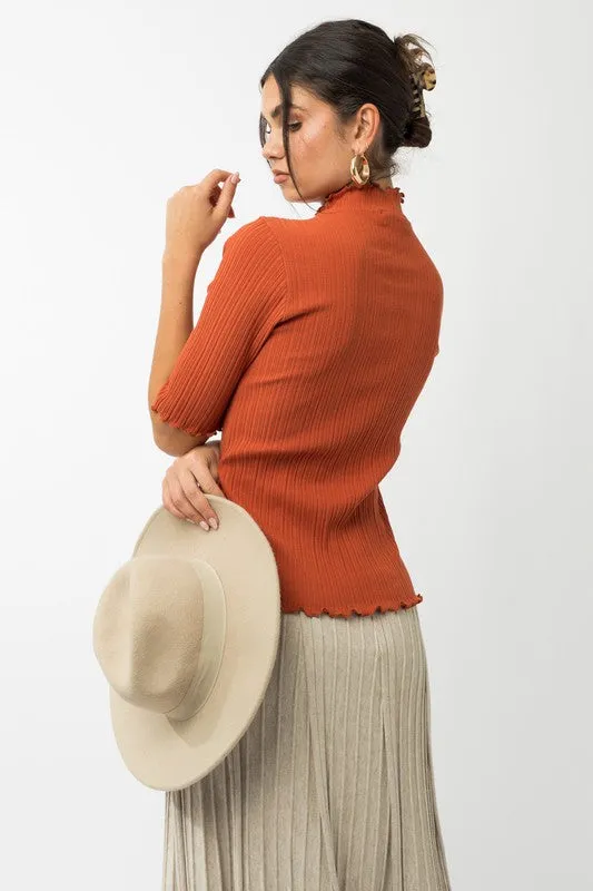 Tatum Mock Neck Top