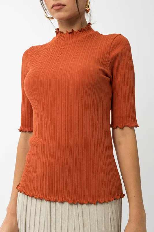 Tatum Mock Neck Top