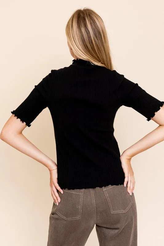 Tatum Mock Neck Top