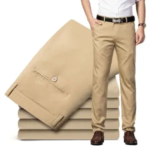 Wiaofellas  - Oversize Men's Formal Trousers Slacks Mens Dress Pants Man Casual Tailoring Clothes Social Suit Clothing Elegant Work Business