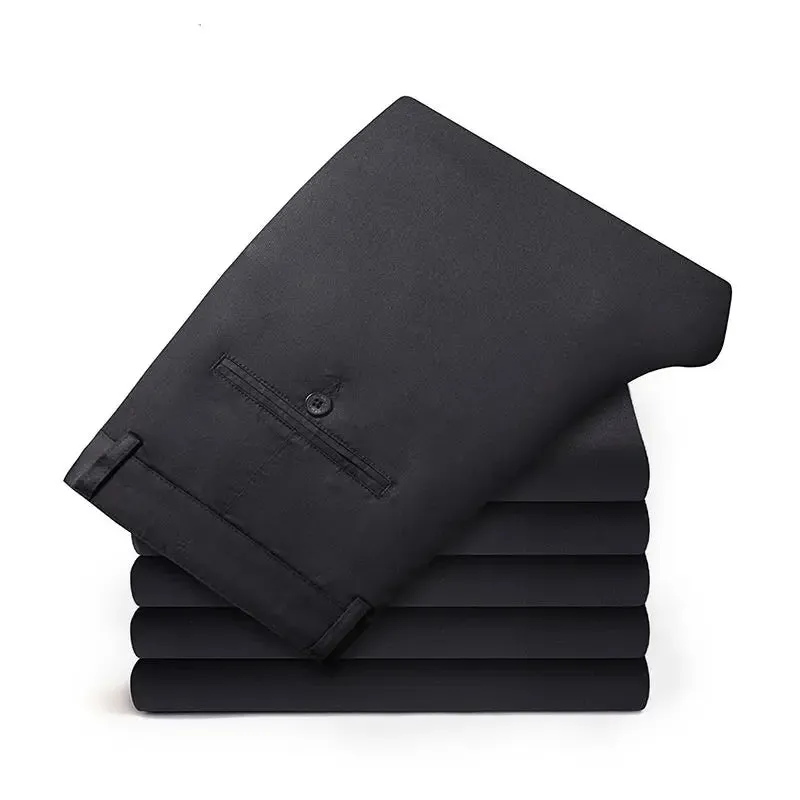 Wiaofellas  - Oversize Men's Formal Trousers Slacks Mens Dress Pants Man Casual Tailoring Clothes Social Suit Clothing Elegant Work Business