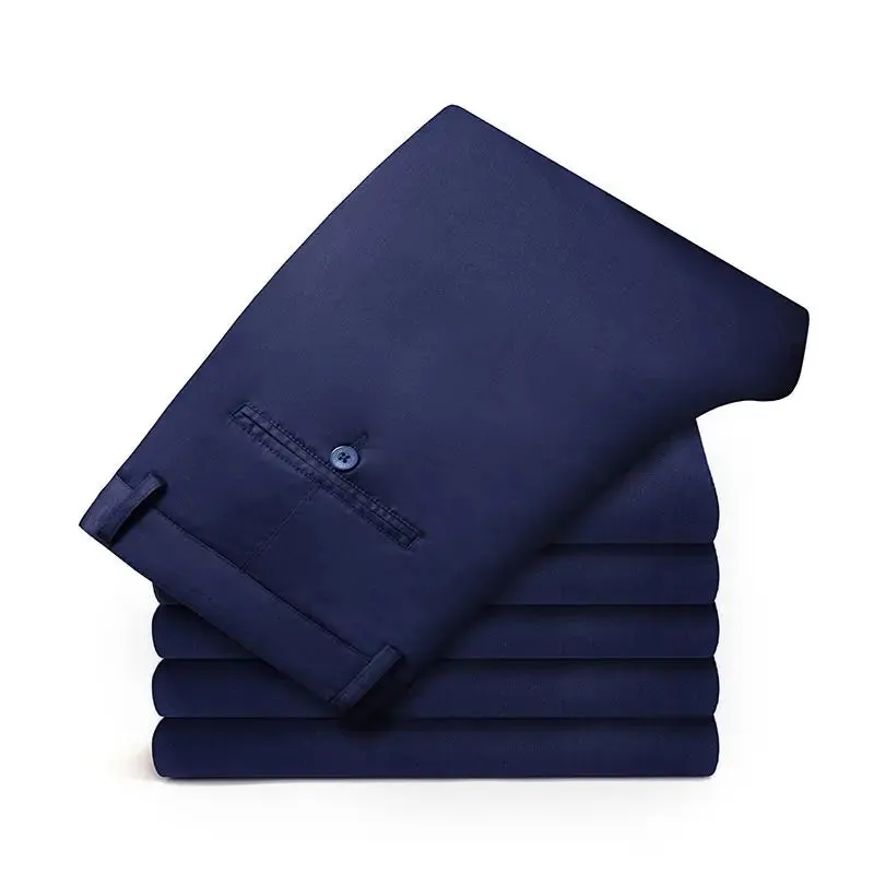 Wiaofellas  - Oversize Men's Formal Trousers Slacks Mens Dress Pants Man Casual Tailoring Clothes Social Suit Clothing Elegant Work Business