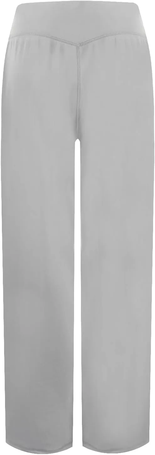Women Wide Leg Yoga Pants with Pockets Tummy Control Flare Leggings Straight Leg Sweatpants Stretch Lounge Pants