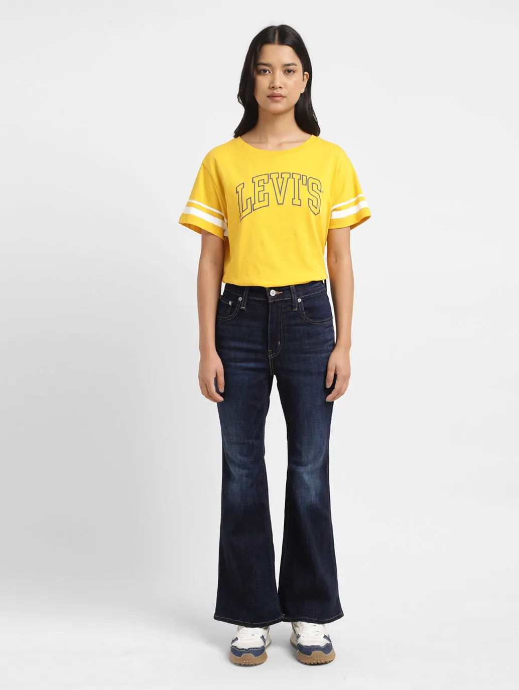 Women's 726 Blue Bootcut Fit High Rise Jeans