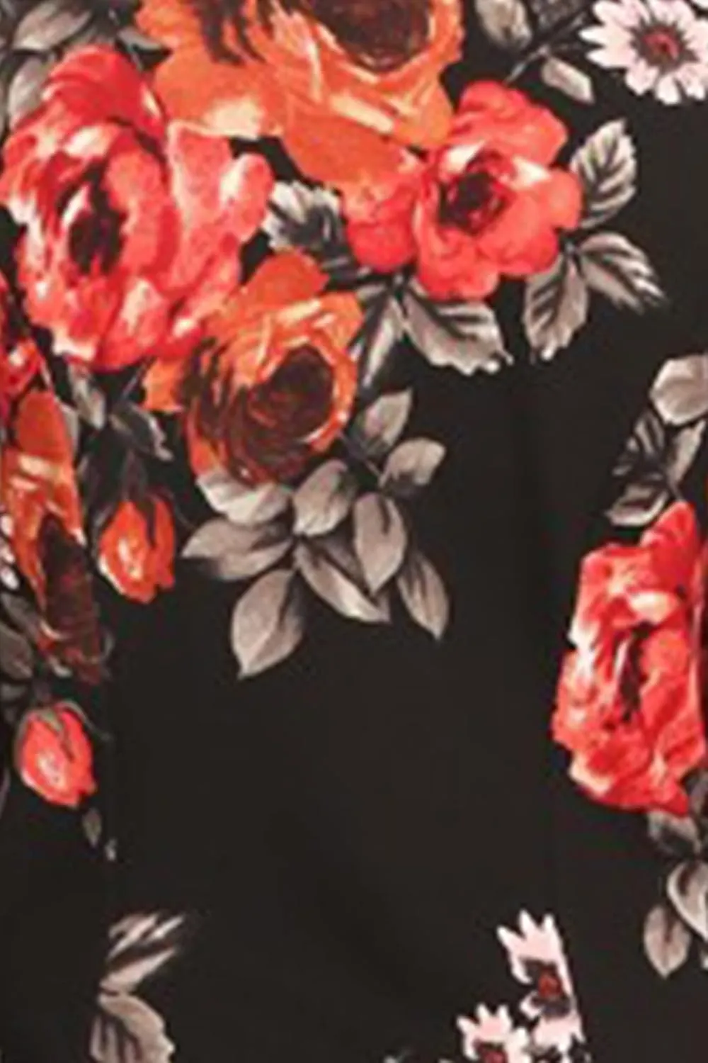 Women's Casual Floral Print Fitted Open Front Long Sleeves Office Blazer Jacket